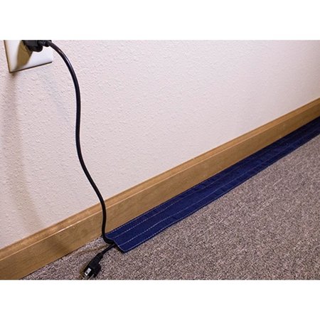 Safcord Safcord® Carpet Cord Cover - Blue - 4" Wide - 12' Long SF4-12-BLUE